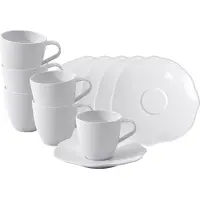 Villeroy & Boch Espressotassen mit Untertassen Pura 50 ml Set van 6