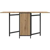 vidaXL Eettafel 144 x 60 x 75 cm Bewerkt hout Artisanaal eiken