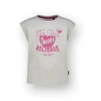 Vingino Girls Hamae T-shirt Light Grey Melee Size: 14 | T-shirts Outlet | kids | Grijs