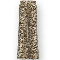 Vingino wide leg jeans beige Meisjes Denim Dierenprint - maat 158
