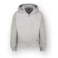 Vingino sweatvest grijs melange Meisjes Polyester Capuchon Effen - maat 140