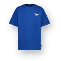 Vingino T-shirt blauw Jongens Katoen Ronde hals Logo - maat 140