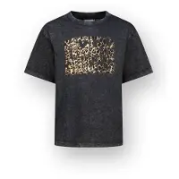 Vingino Girls Hannemiek T-shirt Washed Black Size: 12 | T-shirts Outlet | kids | Zwart
