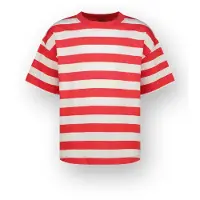 Vingino T-shirt Basic stripe tee Meisje Rood 152