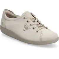 Ecco Dames Veterschoen Soft 2.0 - 206503-61510 Beige/Grijs - Maat 40