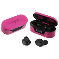 GUESS TWS Serie - Bluetooth Hoofdtelefoon - Magenta - Met Dockingstation - Comfortabel