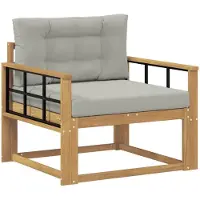 vidaXL Buiten Midden Sofa Polyester Wit