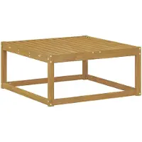 vidaXL Buiten Voetenbank Massief Acacia Hout Wit 79 x 79 x 37 cm