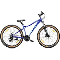 Sun baby VERDANT SHRED Mountainbike 27.5", MTB-fiets voor dames en heren, fiets 27.5 inch - aluminium frame, schijfremmen, 21 versnellingen - Blauw