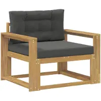 vidaXL Buiten Midden Sofa Polyester Wit
