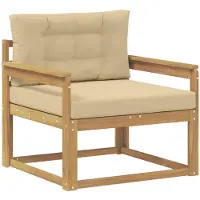 vidaXL Buiten Midden Sofa Polyester Wit