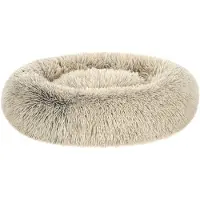 OEM Zacht hondenbed, wasbaar, diameter 70 cm, pluche, khaki