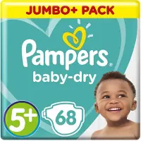 Pampers Baby Dry Luiers - maat 5+ - 68 stuks