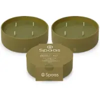 Spaas Glow Geurkaars in glas - Set van 3 kaarsen - Peer en Jasmijn - circa 20u - Romantic Reflections