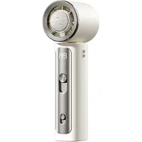 VHV - Ventilator - draagbare mini ventilator voor woon-werkverkeer, sport en kantoor - opvouwbaar met verstelbare luchtstroom - wit ABS 3.8 x 4.5 x 18.1 cm