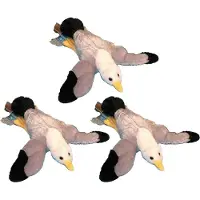 Nature Planet 3x stuks pluche vliegende meeuw knuffel 28 cm - Vogels decoratie knuffeldieren
