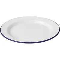 Olympia Emaille bord 30cm, 6 stuks