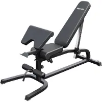 Gorilla Sports Professionele fitnessbank met curlfuncties