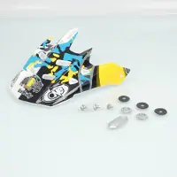 One cross bad bully blauw helmvizier voor motor enduro quad tt nieuw