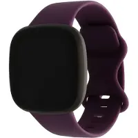 123Watches sport band - donkerpaars - ML - Geschikt voor Fitbit Versa 3 & 4 / Sense