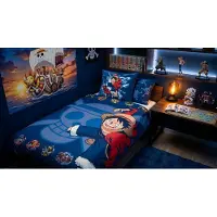 Aymax Beddengoed One Piece 140x200 cm + Sloop 63x63 cm 100% Polyester Omkeerbaar | Luffy & Bemanning | Officiële Licentie