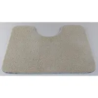 Prima - Soft - WC mat - ivoorwit - ecru - 50x60cm - antislip - met uitsparing 21cm