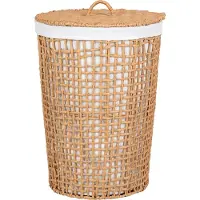 Artichok Elsa wasmand met deksel naturel Ø 42 x 56 cm