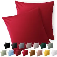Blumtal Kussensloop Microvezel Kussenhoes 60 x 60 cm - Rood - Set van 2