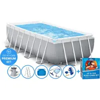 Intex 400 x 200 x 100 cm Prism Frame PREMIUM zwembad set – rechthoek