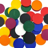 Combicraft blanco recycle munt gemaakt van biologisch afbreekbaar aardappelzetmeel - wit - Ø 29mm - verpakking 100 stuks