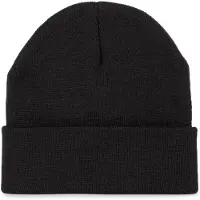 K-Up Gerecycleerde muts met gebreide omslag KP892 - Black - One size