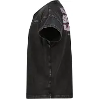 Raizzed T-shirt zwart Meisjes Katoen Ronde hals Backprint - maat 140