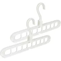 Benson Kledinghangers - 3x stuks - hout - anti slip - 45 cm - draaibare haak - kledingkast inruimen