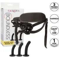 California exotic novelties - Boundless Silicone Curve Pegging Kit