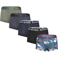 Björn Borg Cotton Stretch Boxer Shorts 5-pack Zwart | Maat: 146-152