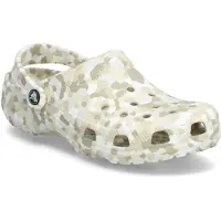 Crocs Clogs 'Classic Confetti' kaki / riet / wit