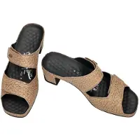 VITAL -Dames - bruin licht - slippers & muiltjes - maat 37