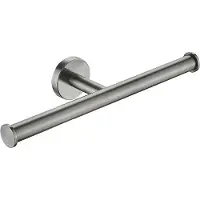 Guido Gusto Dubbele wc-rolhouder gun metal rond zonder klep