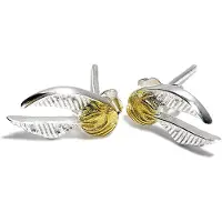 The Carat Shop Oorstekerset - Golden Snitch - zilverkleurig | Maat Standard