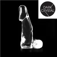 Dark Crystal Dildo 28 x 8 cm - transparant