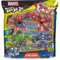 Heroes Of Goo Jit Zu Goo Jit Zu superhelden set - 4 stuks - Spider-Man - Iron Man - Hulk - Captain America