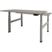 Schaffenburg Dextro Plus Duo Zit-sta-bureau Rechthoekig H-Frame 1.200 (B) x 800 (D) x 645 (H) mm Melamine