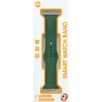 MG smartwatch bandje Silicoon voor watch bandje - Groen - Geschikt Voor 42 / 44 / 49mm - Smartwatch Siliconen Bandje