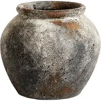 Muubs Echo pot 25 cm Ø30 cm h25 cm Roest-grijs