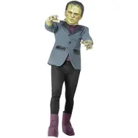 Smiffys - Universal Monsters Frankenstein Kostuum - M - Grijs/Zwart