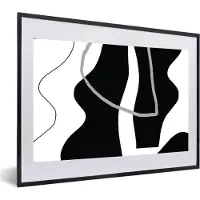 PosterMonkey Fotolijst incl. Poster - Abstract - Minimalisme - Design - 60x40 cm - Posterlijst