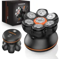 MAXGROOM – Elektrisch Hoofd Scheerapparaat 7D voor Kale Mannen – Krachtige 7000RPM – Nat & Droog – IPX6 Waterdicht – LED Display – USB-C Oplaadbaar - magnetisch afneembare mesjes - ideaal cadeau