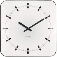 Karlsson Sucinto Dome Wandklok | 35x35x4.5cm | Wit