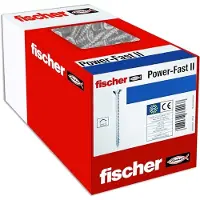 Fischer 670280 Power-Fast II Spaanplaatschroef 4.5 mm 80 mm T-profiel Staal Galvanisch verzinkt 500 stuk(s)