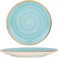 Bonna Dessertbord aqua porselein 19 cm set van 6